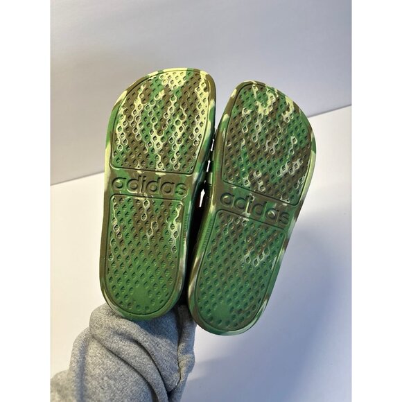 Adidas Green Slides (size 3) - Picture 5 of 8